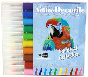 Artline Decorite brush pastel set of 10